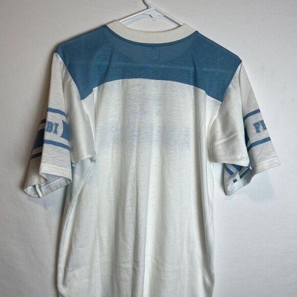 Dodger Sportswear FBI Academy Raglan Blue White Jersey T-shirt Adult Size Medium - Picture 2 of 5